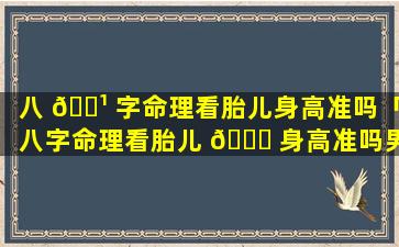八 🌹 字命理看胎儿身高准吗「八字命理看胎儿 🐅 身高准吗男孩」